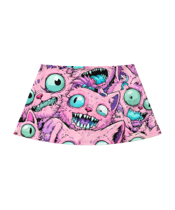 CRAZY MONSTER CAT CLO PRINT MINI SKIRT