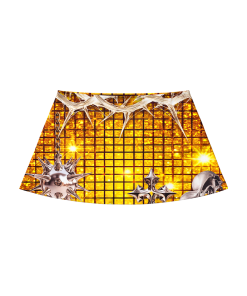 GOLDEN CHAOS CLO PRINT MINI SKIRT