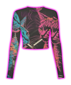 CYBER FELINE MESH TOP
