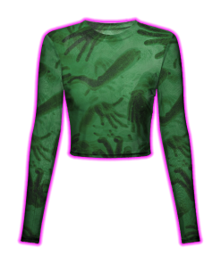 GHOST'S EMBRACE MESH TOP