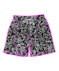 NEON LIqUID ALL OVER PRINT SHORTS