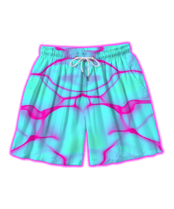 NEON WAVE ALL OVER PRINT SHORTS