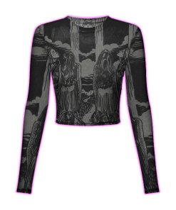 TEARS OF THE MOON MESH TOP