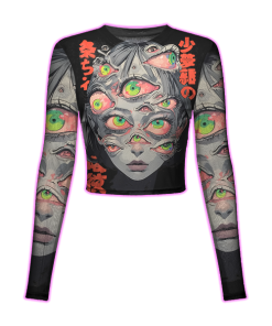 THOUSAND EYED FANTASY MESH TOP