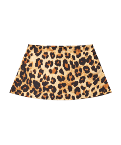 WILD LEOPARD CLO PRINT MINI SKIRT