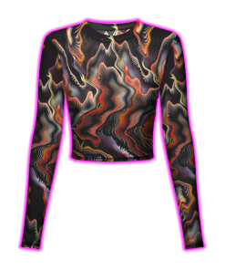 MOLTEN WAVE PATTERNS MESH TOP