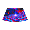 NEON VORTEX CLO PRINT MINI SKIRT