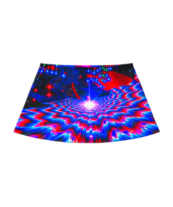 NEON VORTEX CLO PRINT MINI SKIRT