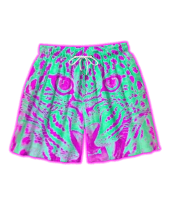 NEON TIGER ALL OVER PRINT SHORTS