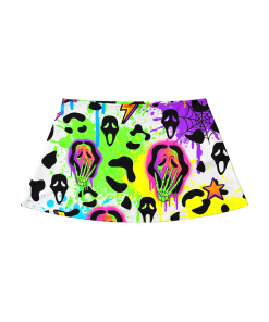 NEON SCREAM CLO PRINT MINI SKIRT