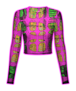RETRO GRIDS MESH TOP