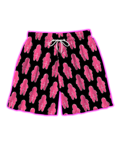 PINK BODY SILHOUETTES ALL OVER PRINT SHORTS