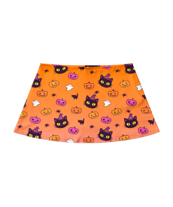 WITCHY CAT CLO PRINT MINI SKIRT