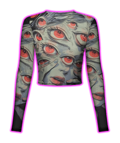 THOUSAND EYES GAZE MESH TOP