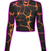 MOLTEN LAVA PATTERN MESH TOP